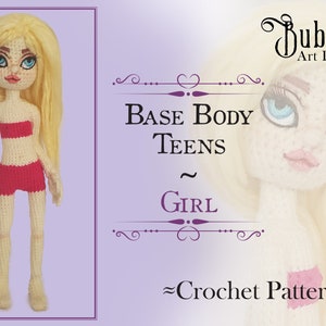 Teen Girl Doll Crochet Pattern