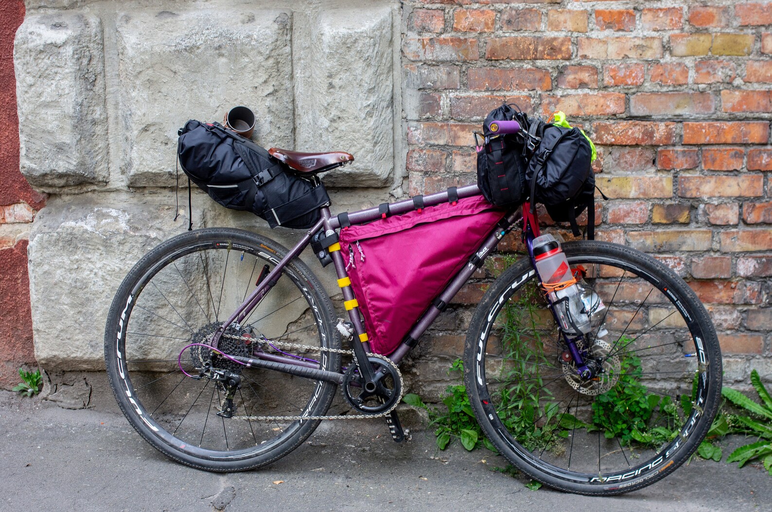 bikepacking diy frame bag