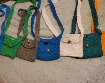 Handmade crocheted purses