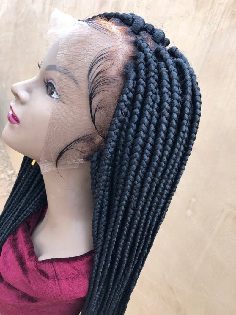 Braided Wigs Lace Frontal Jumbo Box Braided Wigs Braidswig Natural Looking Braided Wigs 40