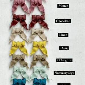 The BABY BOWS DIY Stud Pack 3 Pairs Ribbon Bow Stud Earrings Trendy Jewelry Polymer Clay Earrings Unique Earrings Gift Ideas zdjęcie 2