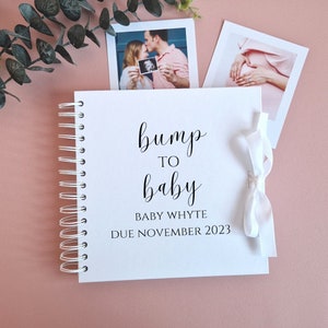 Personalised From Bump To Baby Scrapbook, Pregnancy Journal, Baby Scrapbook, Pregnancy Gift, Baby Memory Book, Baby Book, Baby Photo Album