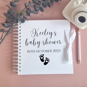 Personalised Baby Shower Guest Book, Baby Shower Scrapbook, Baby Shower Gift, Baby Shower Decor, Baby Girl Guestbook, Baby Boy Guestbook