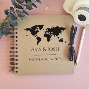 Personalised Travel Scrapbook: Holiday Photo Album, Couples Keepsake, Couples Memory Holiday Book