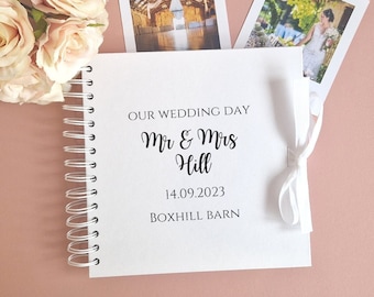 Personalised Wedding Guest Book, Wedding Scrapbook Album, Wedding Keepsake