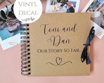 Our Story So Far, Personalised DIY Vinyl Decal Sticker For Scrapbook, Create Your Own Scrapbook, Scrapbook Vinyl Decal, DIY Scrapbook Album