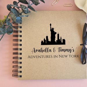 Personalized New York Travel Scrapbook: NYC Adventure Photo Album, Memory Book