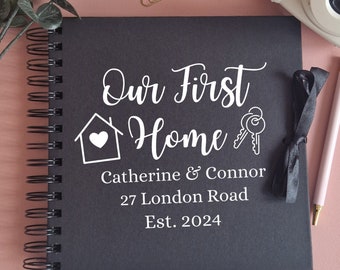 First Home Scrapbook, Personalised First Home Journal, Renovations Journal, Home Keepsake, Renovations Journal, First Home Gift