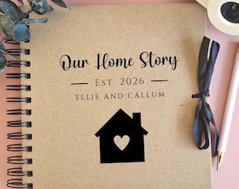 Personalised Home Scrapbook, Home Story Scrapbook Album, First Home Scrapbook, New Home Journal, Housewarming Gift, House Photo Album