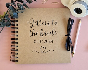 Letters To The Bride-To-Be Personalised Scrapbook, Bride Guest Book, Bride-To-Be Gift
