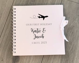 Holiday Photo Album, Personalised Our First Holiday Scrapbook, Couples Holiday Scrapbook, First Holiday Photo Album, Travel Scrapbook