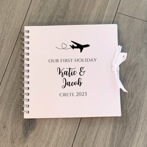 Holiday Photo Album, Personalised Our First Holiday Scrapbook, Couples Holiday Scrapbook, First Holiday Photo Album, Travel Scrapbook