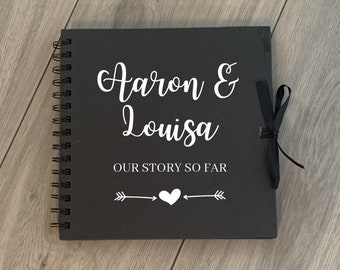 Personalised Couples Scrapbook, Our Story So Far, Gifts for Her, Valentines Gift, Couples Photo Album, Couples Memory Book, Gift For Couples