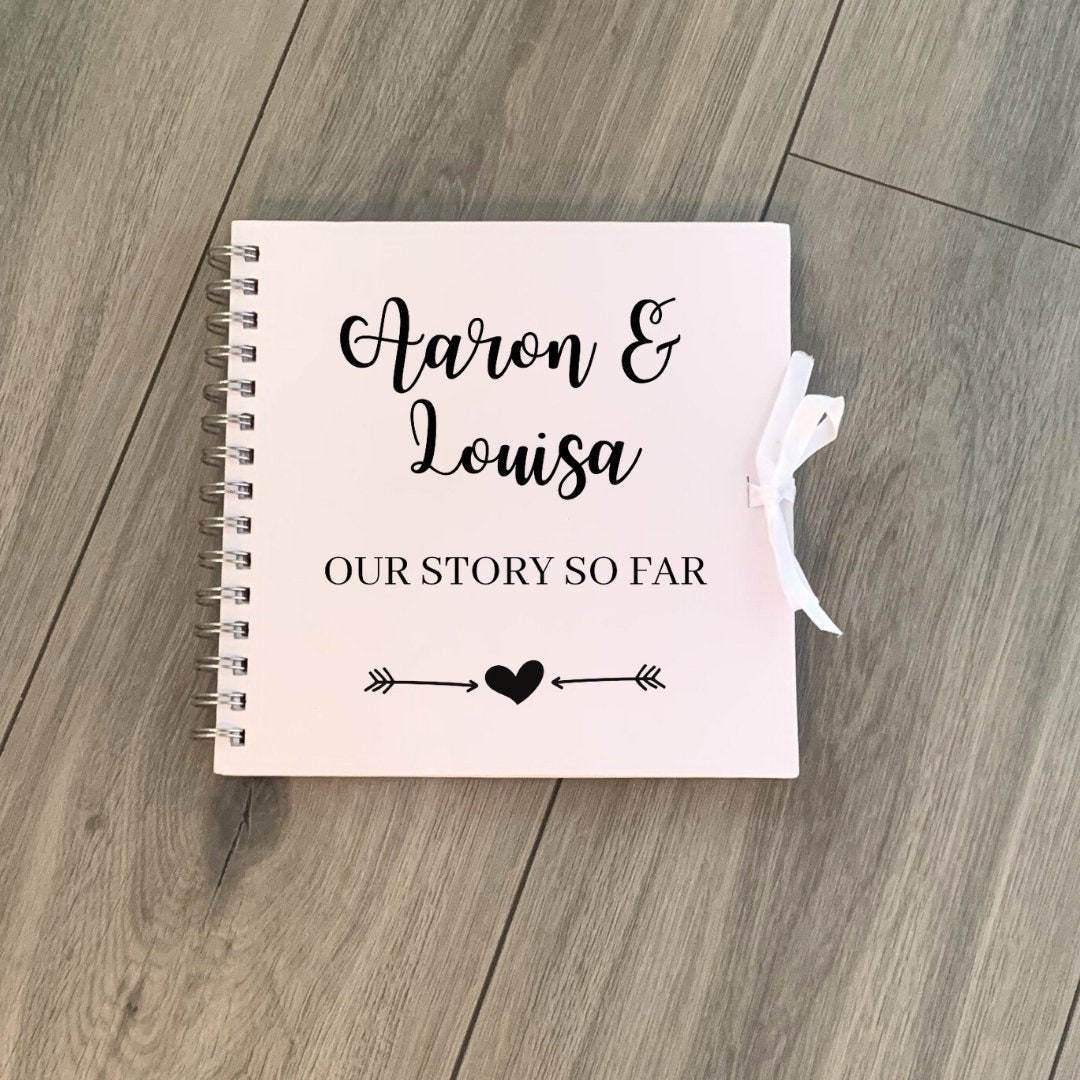 Our Story So Far Personalised Scrapbook, Couples Memory Book