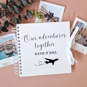 Couples Travel Scrapbook, Gift For Her, Gift For Him, Travel Gift, Anniversary Gift, Couples Scrapbook, Couples Gift, Our Adventures Book
