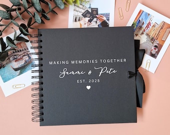 Personalised Scrapbook For Couples, Memory Book, Anniversary Gift For Couples, Making Memories Scrapbook