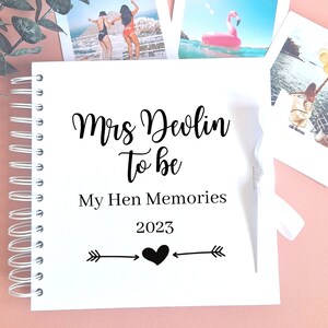 Personalised Hen Do Party Scrapbook or Guest Book