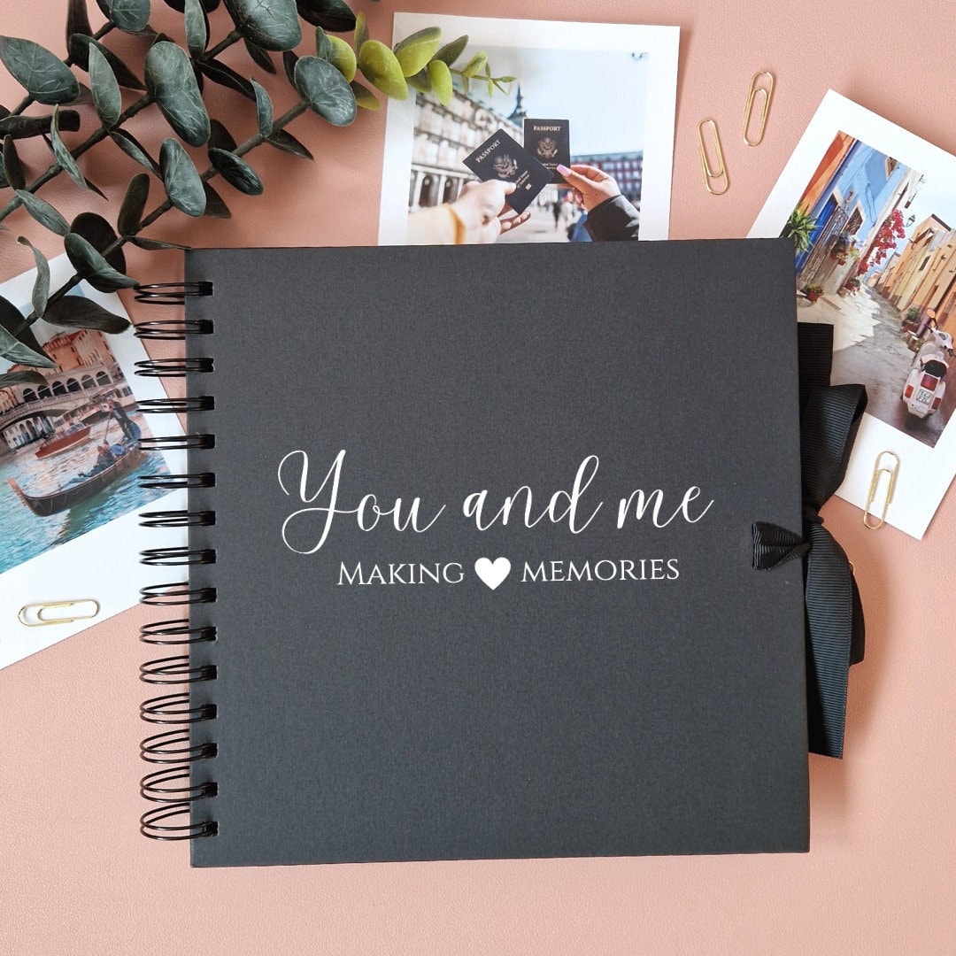 Couples Scrapbook Album, Couples Memory Book, You and Me, Gifts