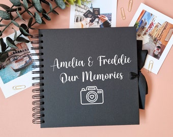 Couples Scrapbook, Personalised Scrapbook, Adventure Book, Memories, Photo Album, Memory Book, Gift, Anniversary, Valentines Day, Keepsake