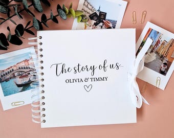 Personalised Scrapbook Our Story So Far, Couples Scrapbook, Couples Memory Book, Gift For Couples, Gift For Her, Valentines, Photo Album