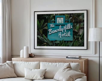 Beverly Hills Hotel Print | Los Angeles Home Decor | Beverly Hills Sign Wall Art | Boho Photography | Hollywood Glam | Coastal Photo Artwork