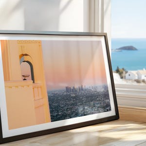 Los Angeles Fotodruck | Griffith Obsidian Wandkunst | Kalifornien Fine Art Fotografie | Stadtbild Reise Poster | LA Skyline Kunstwerk