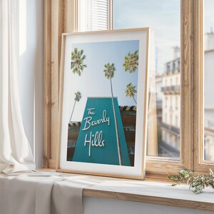 Beverly Hills Hotel Wall Art | Los Angeles Home Decor | Hollywood Chic Print | Boho Photography | Beach House Coastal Photo Artwork