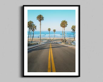 California Wall Art | Oceanside Photography | San Diego Print | Beach Photograph | Ocean Waves | Coastal Home Decor, Boho Chic Photo Artwork