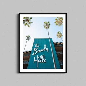 Beverly Hills Hotel Print | Los Angeles Home Decor | Hollywood Chic Wall Art | Boho Photography | Beach House Coastal Photo Artwork