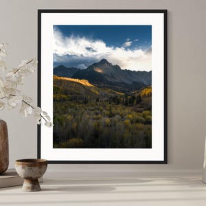 Colorado Mountains Wall Art | Autumn Forest Photograph | San Juan Mountains Photo Print | Nature Home Decor | Country Photography Artwork