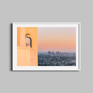 Los Angeles Fotodruck | Griffith Obsidian Wandkunst | Kalifornien Fine Art Fotografie | Stadtbild Reise Poster | LA Skyline Kunstwerk