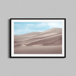 Sand Dunes Wall Art | Colorado Dunes | Landscape Fine Art Photograph | Desert Landscape | Modern Home Decor  Southwestern Photography Print