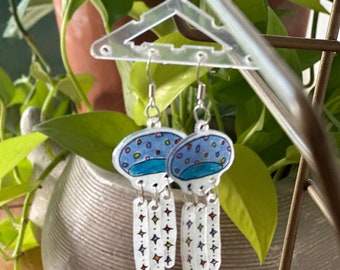 Jellyfish stardust earrings