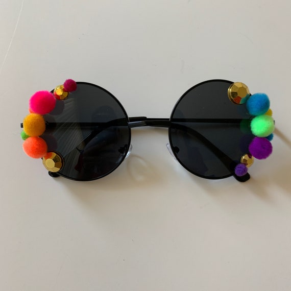black circle lens sunglasses