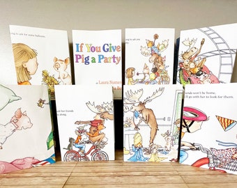 Storybook bags | If You Give a Pig a Party treat bags | set of 8 | party favor bags | If You Give party | Once Upon a Time birthday