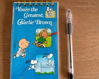 Peanuts notebook notepad tablet | repurposed paperback book