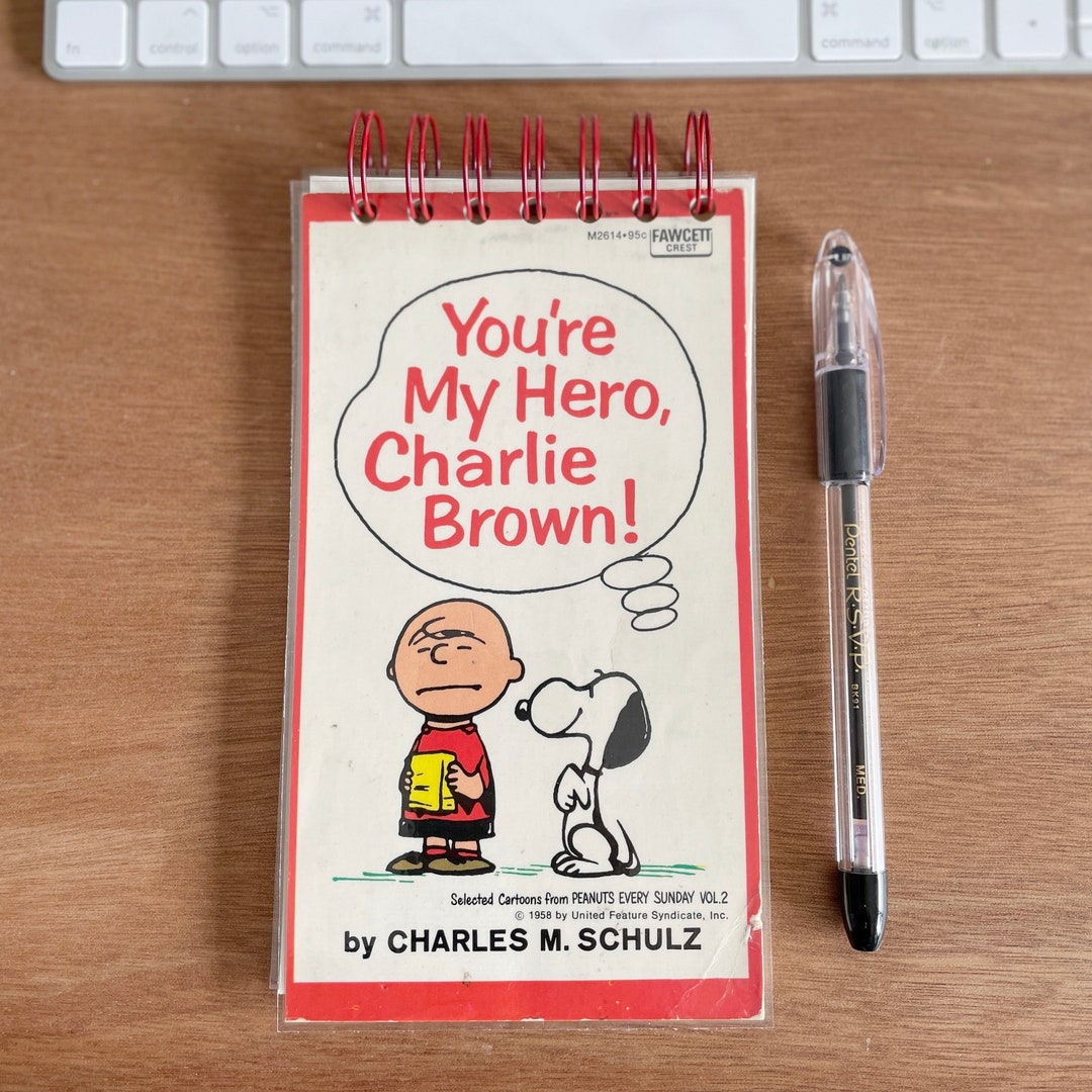 Peanuts Notebook Notepad Tablet | Repurposed Paperback Book - Etsy