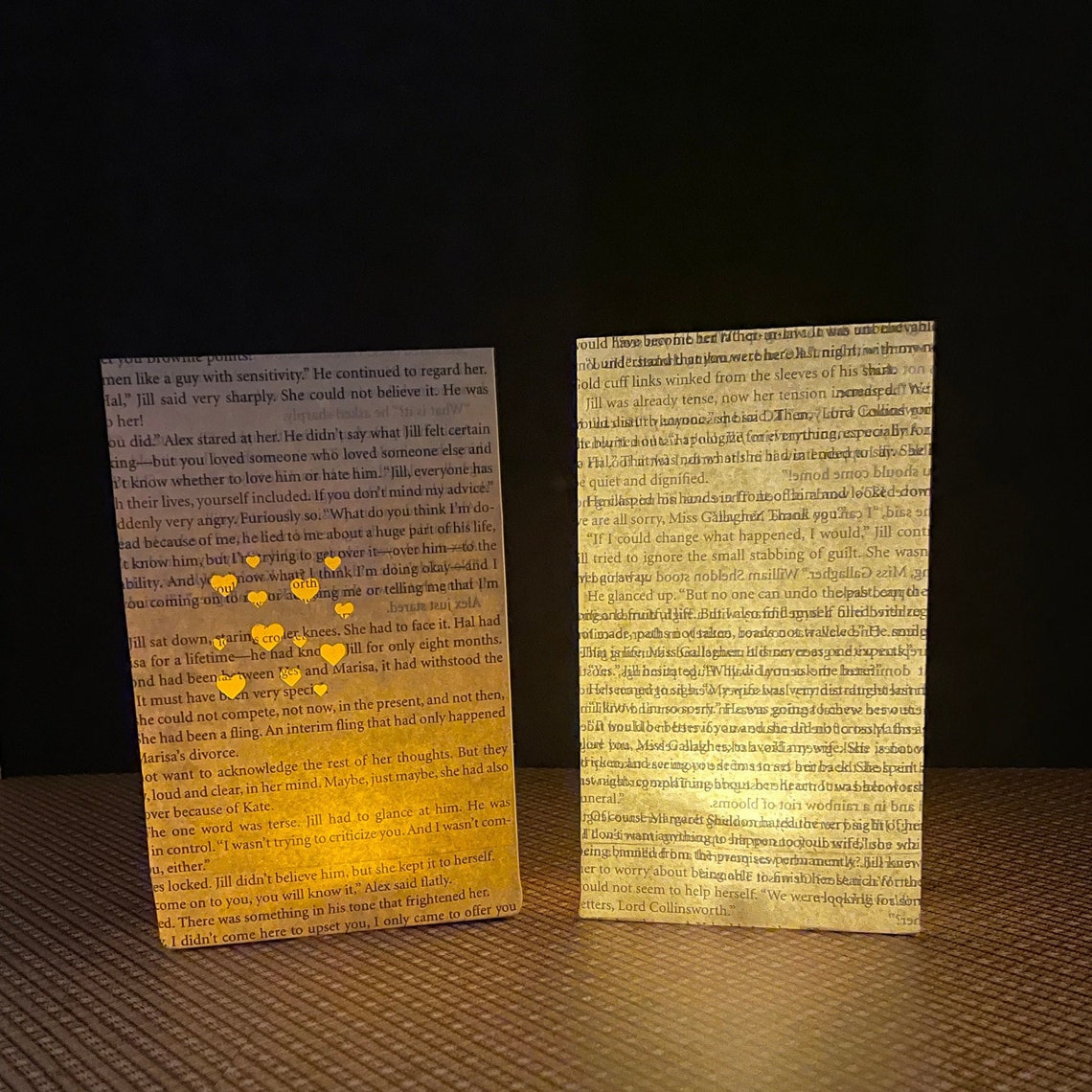 Book Page Luminaries Paper Lanterns Book Bag Wedding Etsy
