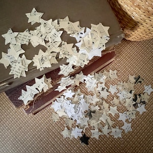 Music confetti | 1 inch stars | table scatter | party | craft projects | wedding