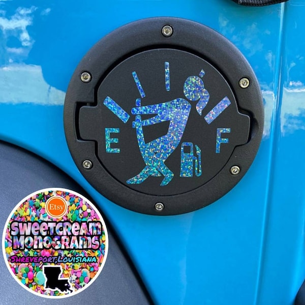 Gas tank girl Decal|Jeep girl decals|On E|Need gas decal|Gas tank girl|Holographic Gas tank girl sticker|Gas Gauge decal sticker|Gas Girl|