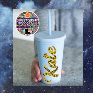 Sunflower Name Decals|Sunflower Tumbler Decals|Sunflower Name Vinyl Decals|Sunflower Print Decals for Car|Sunflower Car Decal|Sunflower |NEW