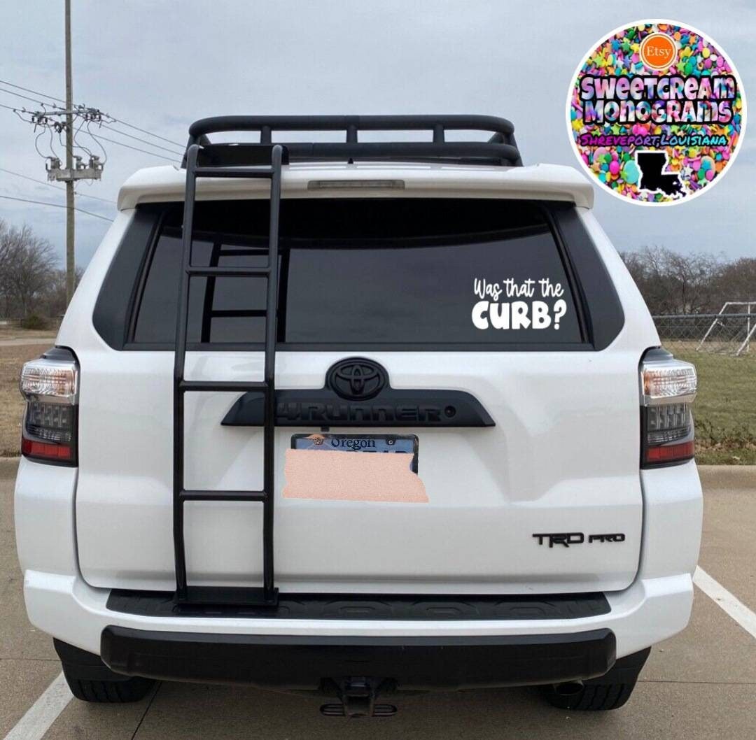 Was That the Curb Vinyl Car Stickernormalize Hitting the Curbfunny Car