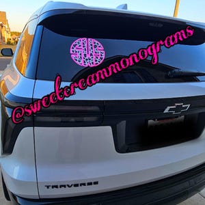 Cow Monogram|Farmlife Decal|Cow Print Vine Monogram Sticker|Black and White Monogram Car Decal|Block Letter Monogram|Cute|NEW|Preppy Decal|