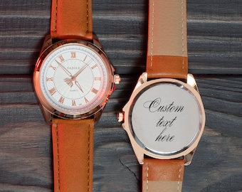 Personalized Minimalist Watch, Engraved Classic Watch, Engraved Watch, Mens Custom Watch, Boyfriend Watch, Custom Wrist Watch, Steel Watch