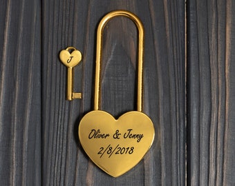 Engraved Love Lock, Custom Lock, Engraved Padlock, Lock For Bridge, Personalized Lock, Customized Lock, Personalized Padlock, Custom Padlock
