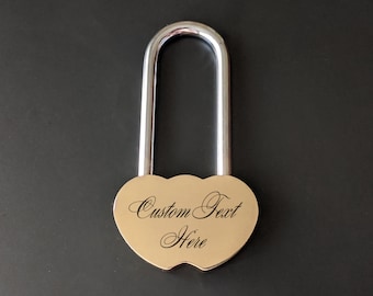Engraved Love Lock, Custom Lock, Engraved Padlock, Lock For Bridge, Personalized Lock, Customized Lock, Personalized Padlock, Custom Padlock