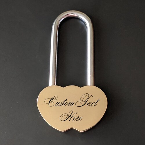 Personalized Love Lock Lock for Love Custom Engraved Padlock Etsy