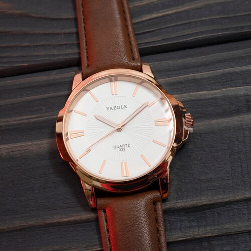 Personalized Minimalist Watch Engraved Classic Watch Etsy