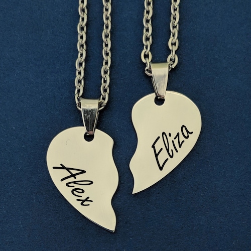 Couples Custom Couples Necklace Broken 