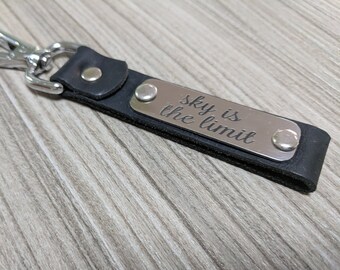 Leather Keychain, Custom Leather Keychain, Leather Key Fob, Leather Key Holder, Custom Keychain, Customized Keychain, Leather Key Chain